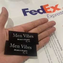 ends fold woven labels 