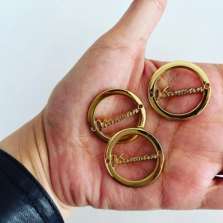 round customized metal t